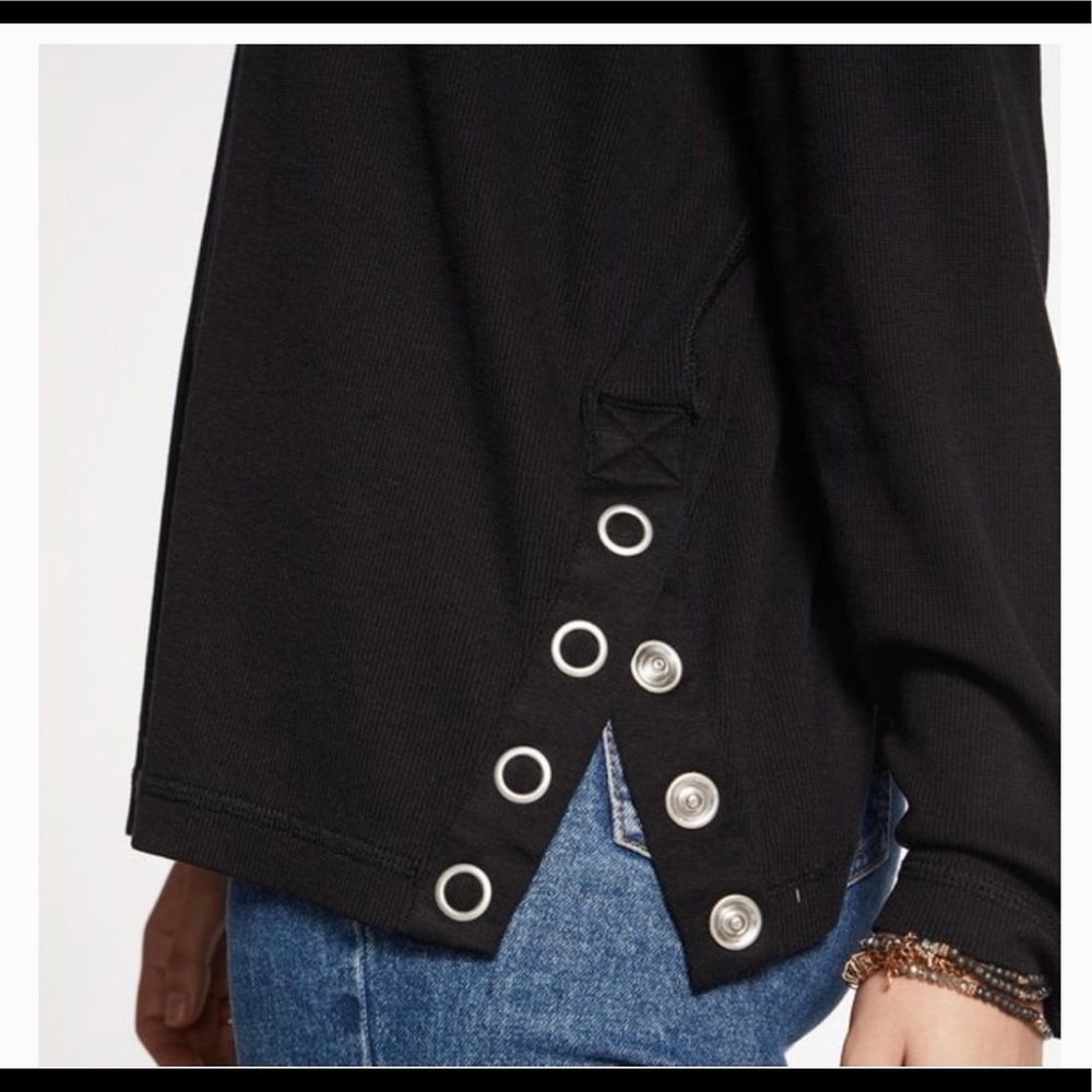 Chaser Anthro Side Snap Button Pullover Sweater - image 3